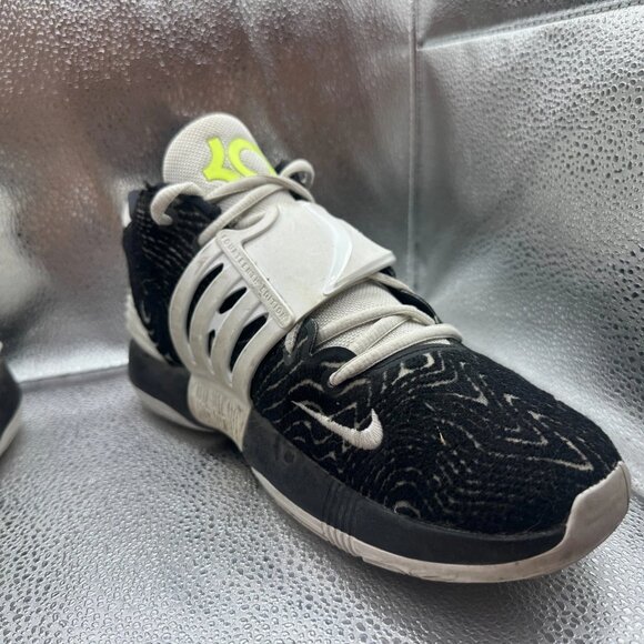 Size 8.5 Nike KD14‎ TB Black White Volt Panda Basketball Shoes DA7850-001 main image 12